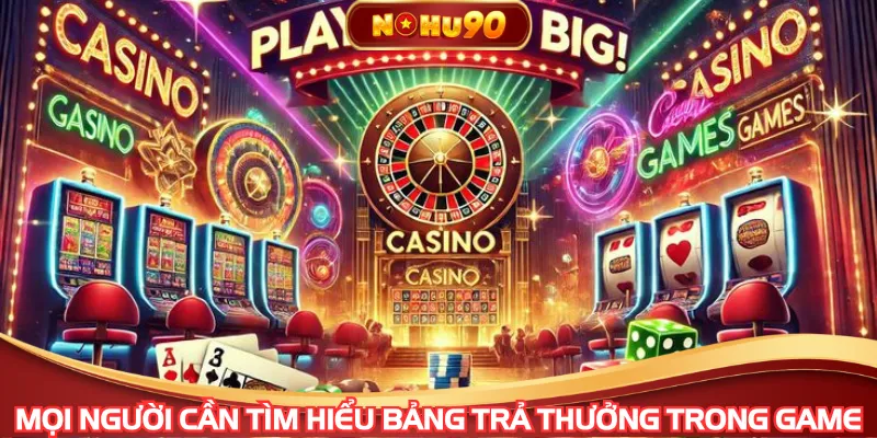 Mọi người cần tìm hiểu bảng trả thưởng trong game